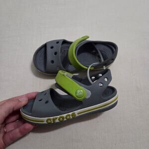 Croc Gray Sandals toddler 8
